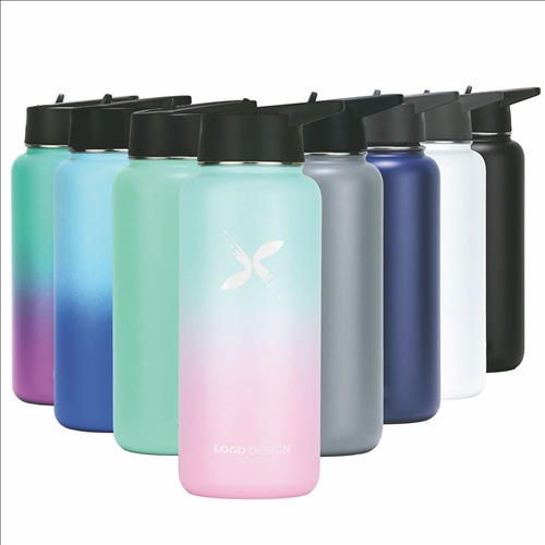 Stainless Steel Water Bottle Spout Lid Vacuum Insulated Double Wall ...